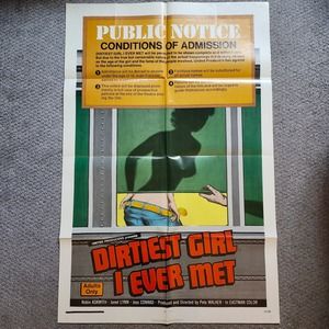 Dirtiest Girl I Ever Met 1972 Original Vintage Movie Poster One Sheet NSS 72/145